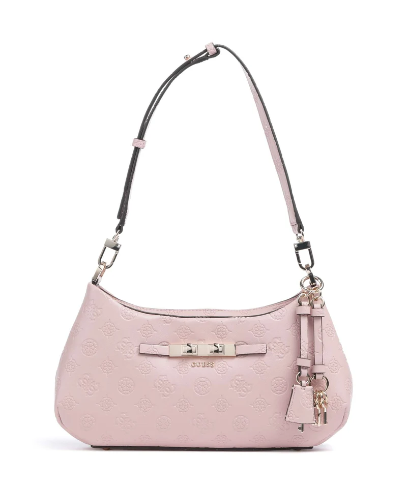 Guess Carmella Borsa a spalla light pink logo