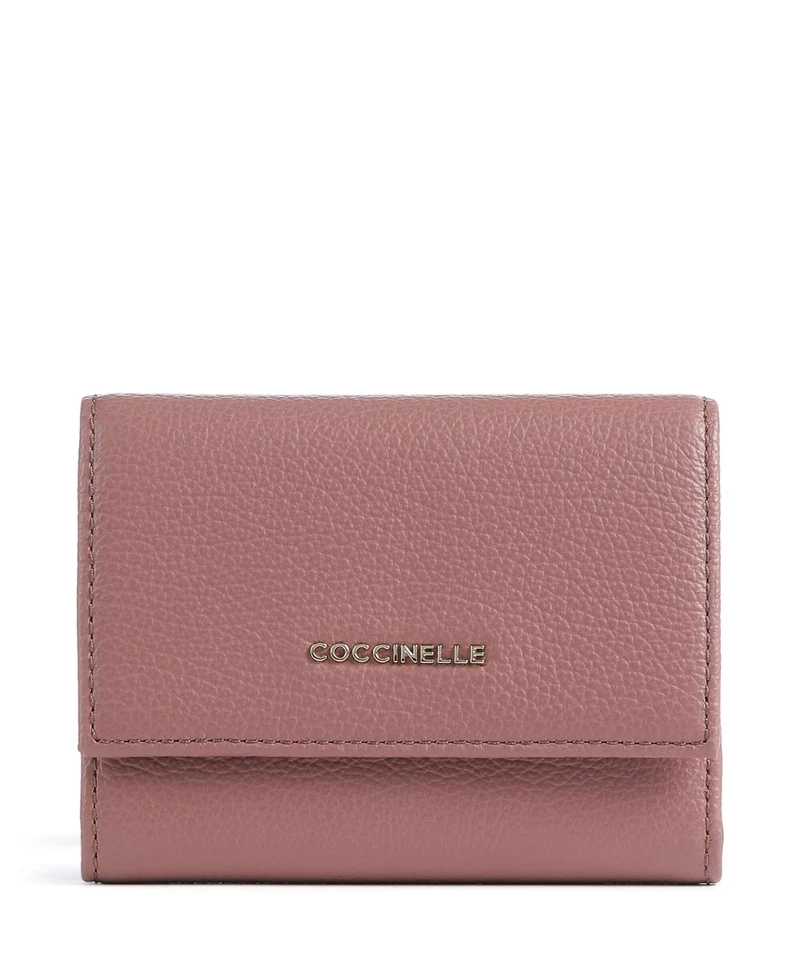 Coccinelle Metallic Soft Portafoglio winter rose