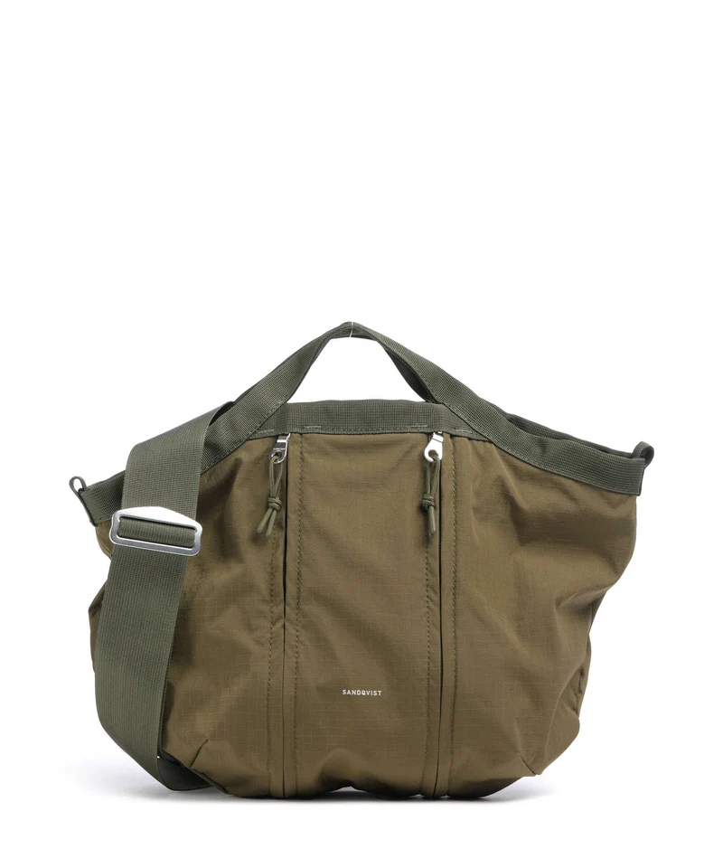 Sandqvist Grid Borsa a mano olive