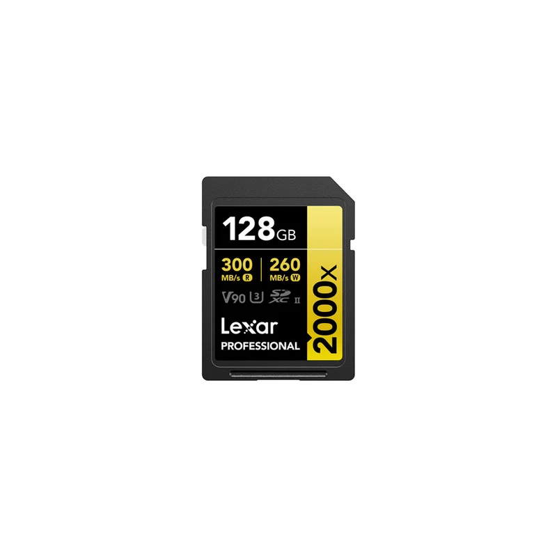 Lexar 128GB SDXC 2000X UHS-II GOLD V90