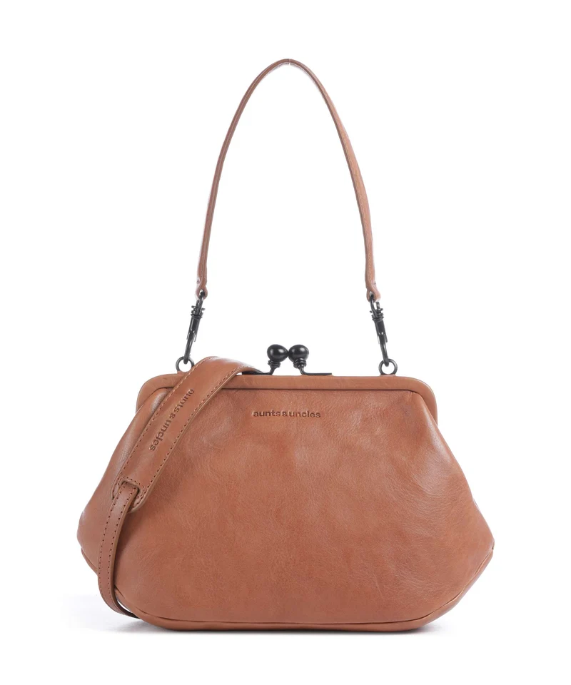 Aunts & Uncles Grandma's Luxury Club Mrs. Pizzelle Borsa a tracolla caramel