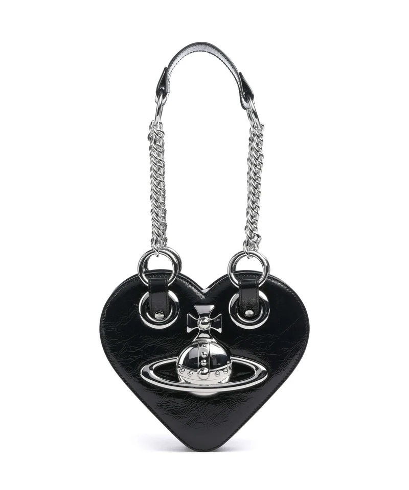 Vivienne Westwood Juliet Heart Naplak Borsa a mano black