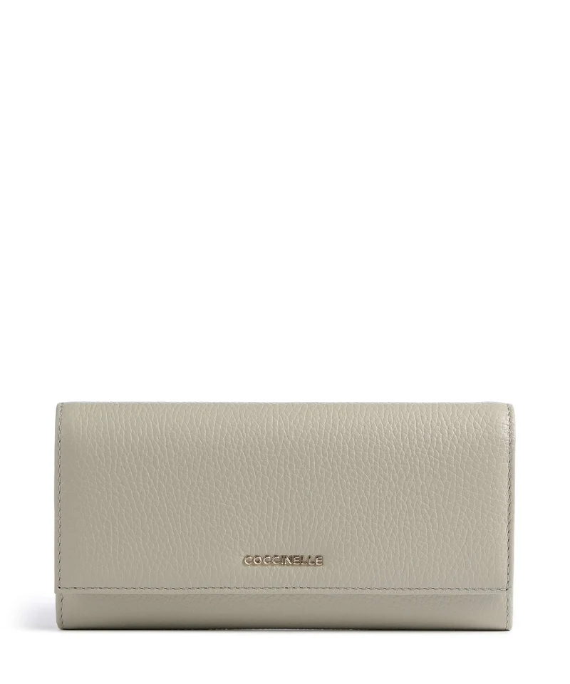 Coccinelle Metallic Soft Portafoglio eucalipto