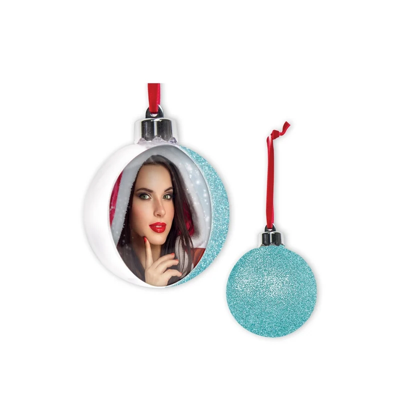 Decorazione natalizia "Photo Snow Sky Glitter" (7,5x7,5) - Art. SF105K