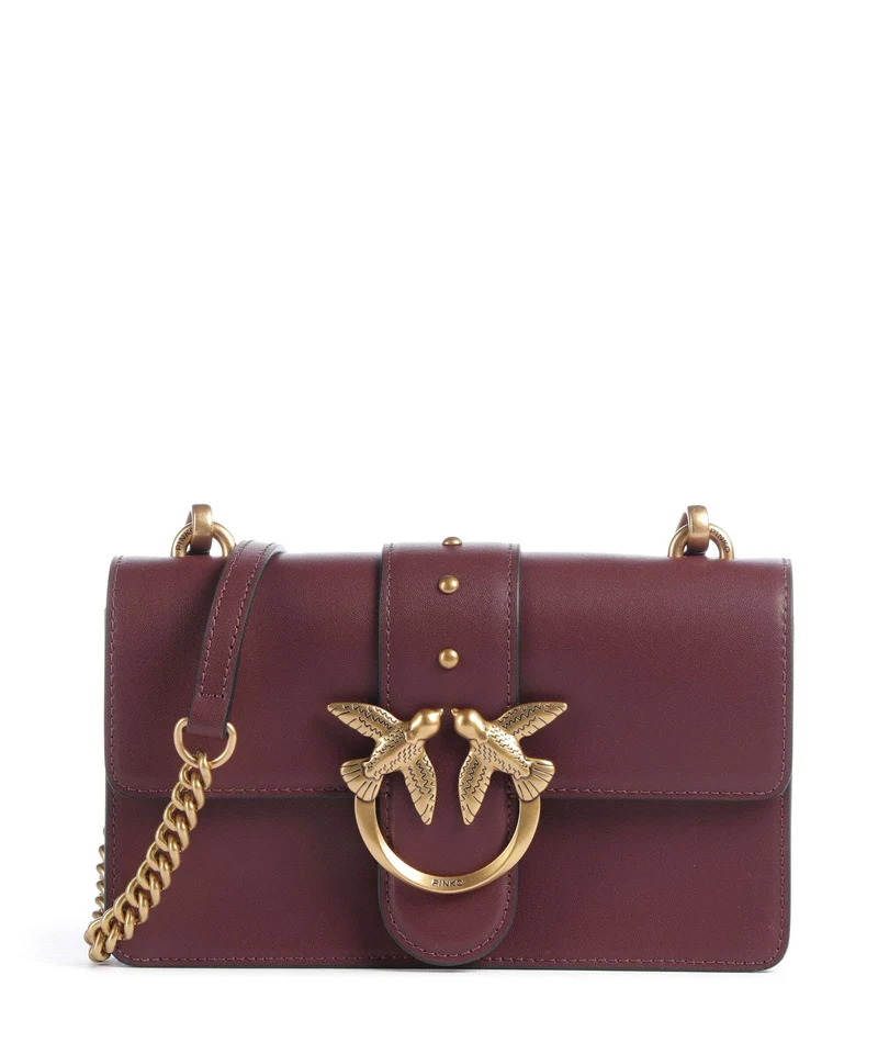 Pinko Love One Mini Borsa a tracolla ribes intenso/antique gold