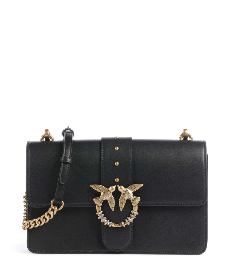 Pinko Love One Classic New Buckle Borsa a tracolla nero/antique gold