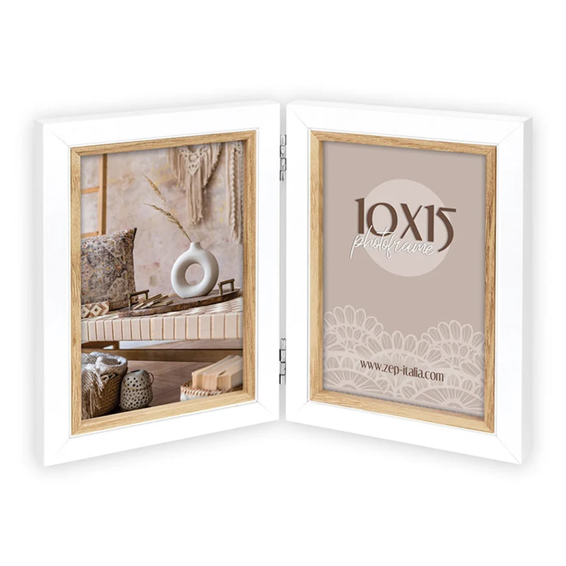 Cornice multipla in legno "Ayas 2Q" (2x10x15)/(2x13x18) - Art. CV263/CV257