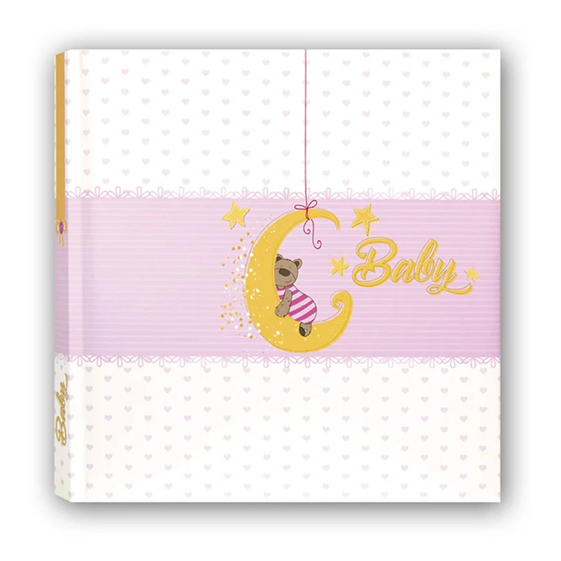 Album con pagine in cartoncino bianco "Mia Pink" 20 fogli (24x24) - Art. AA242420P