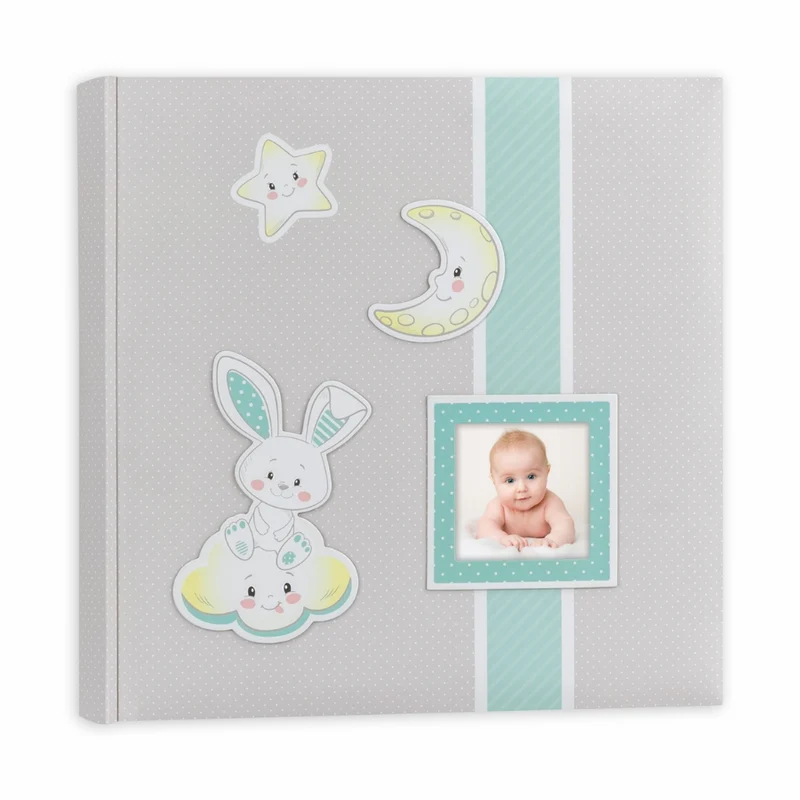 Album con pagine in cartoncino bianco "Fred Blue" 20 fogli (24x24)/30 fogli (32x32) - Art.DF2420B/DF3230B