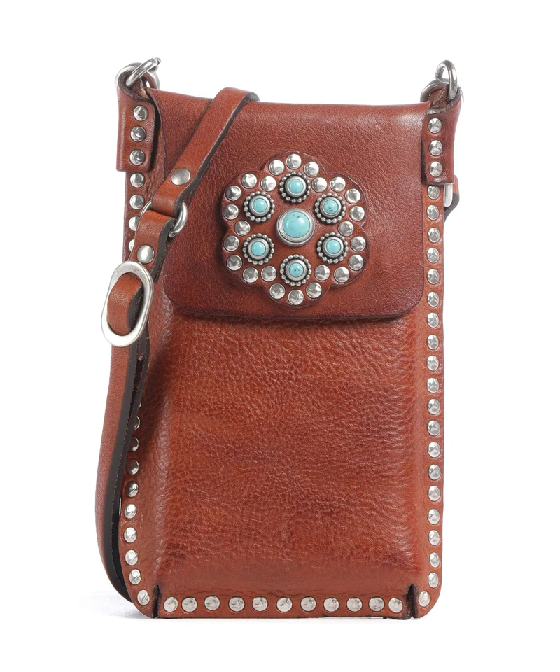 Campomaggi Borsetta porta cellulare cognac