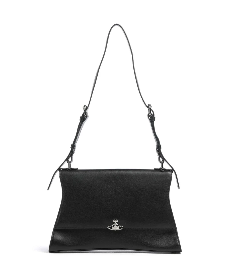 Vivienne Westwood Bianca Supple Medium Borsa a spalla black
