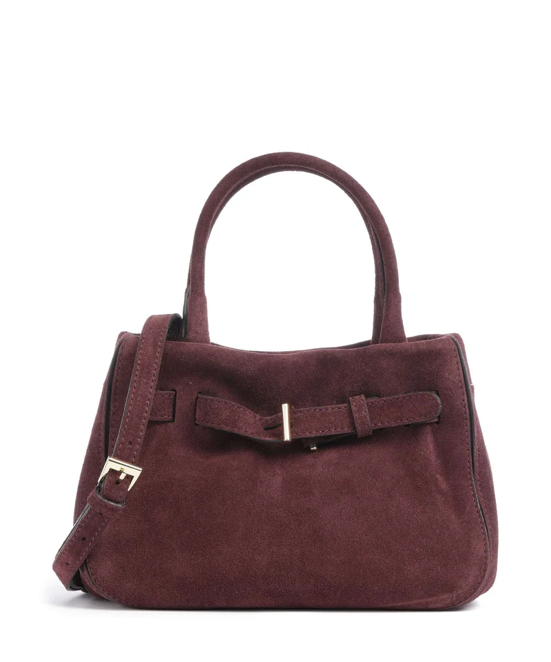 Abro Suede Jill Borsa a mano burgundy