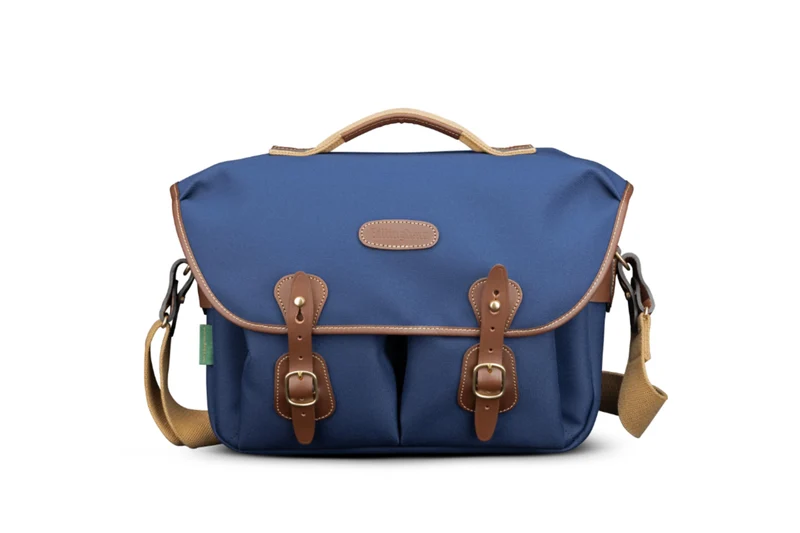 Billingham Borsa Hadley One FibreNyte Navy/Bordi Cuoio cioccolato