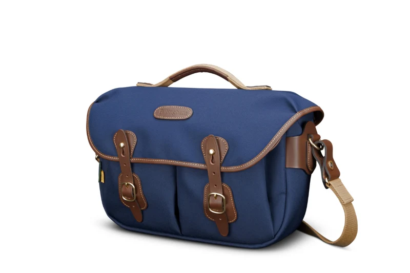 Billingham Borsa Hadley Pro 2020 FibreNyte Navy/Bordi Cuoio cioccolato