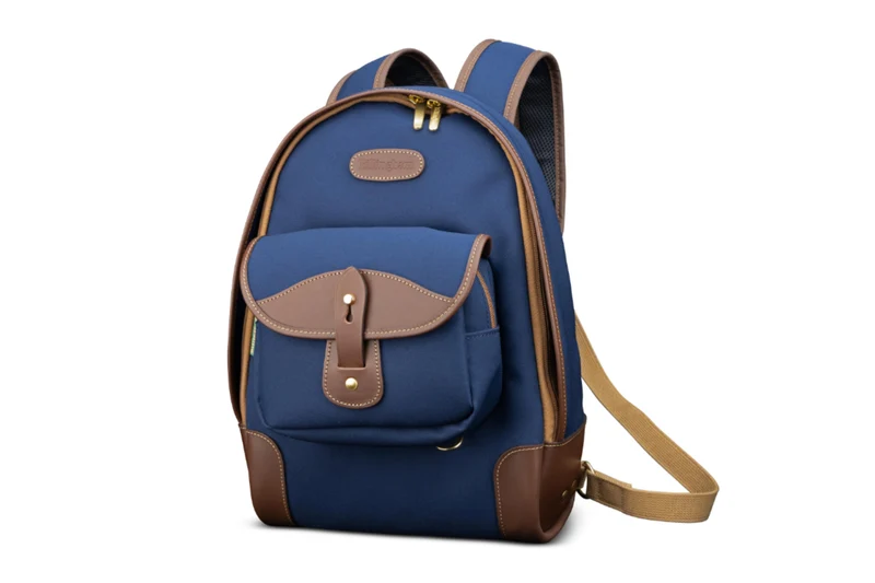 Billingham Zaino Rucksack 35 FibreNyte Navy/Bordi Cuoio cioccolato