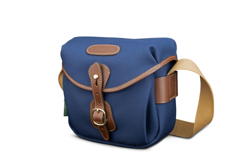 Billingham Borsa Hadley Digital FibreNyte Navy/Bordi Cuoio cioccolato