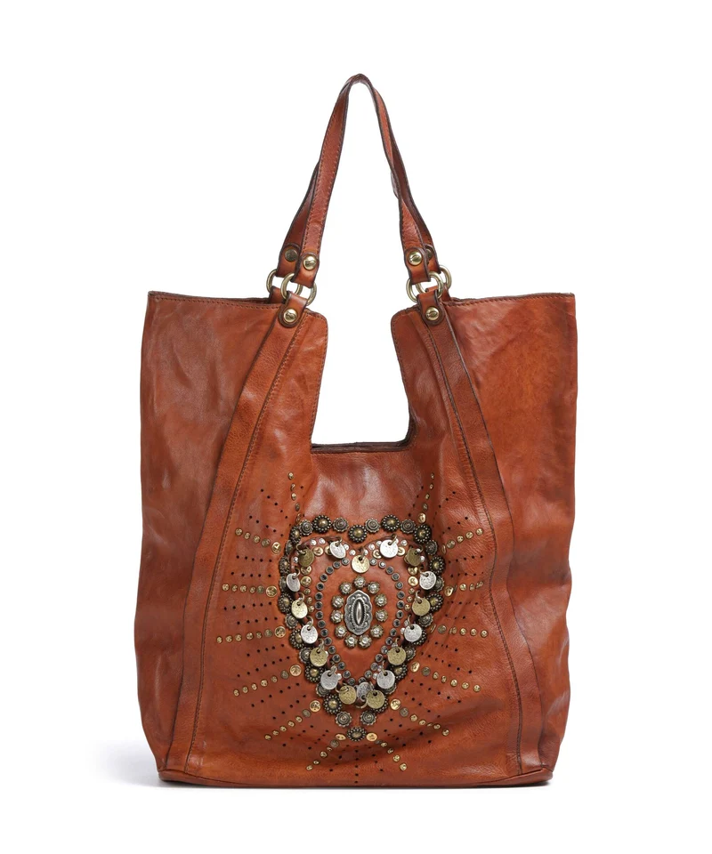 Campomaggi Borsa shopper cognac