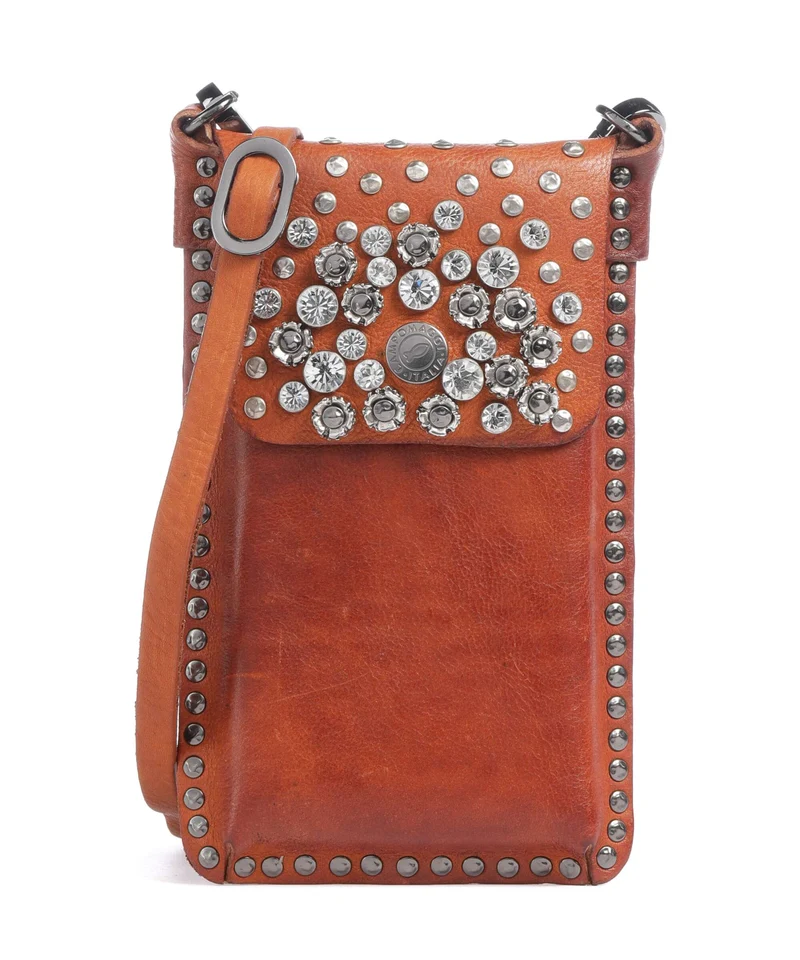 Campomaggi Borsetta porta cellulare cognac