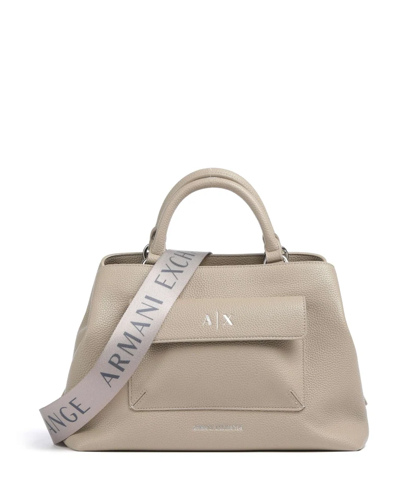 Armani Exchange Nicole M Borsa a mano sand