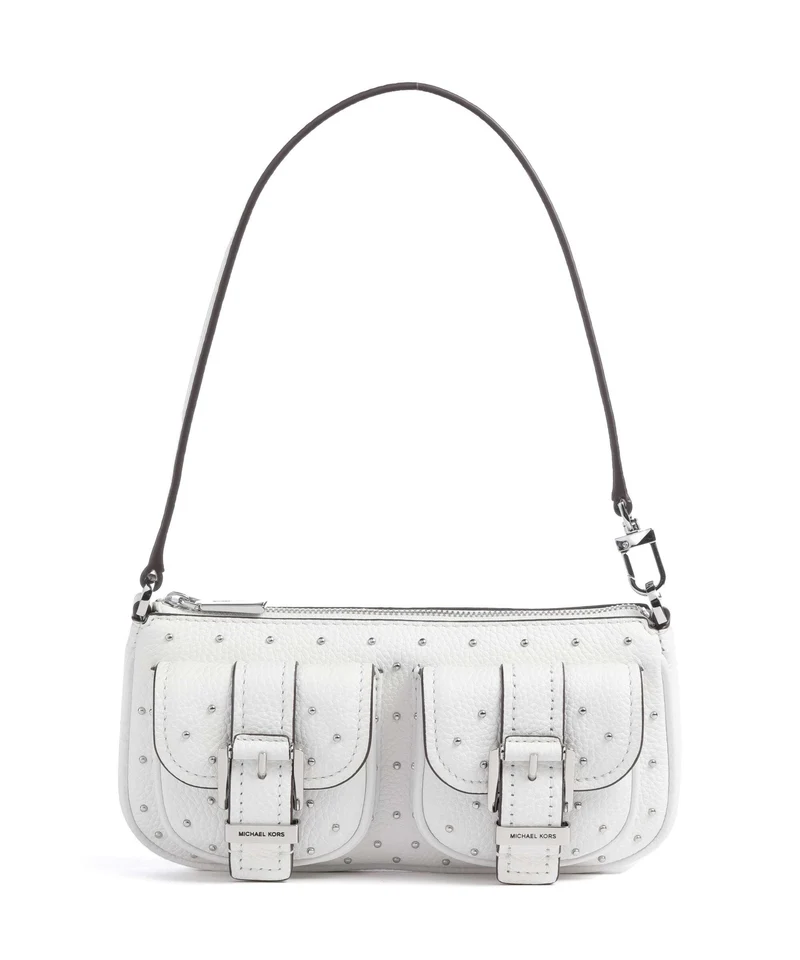 Michael Kors Zoe Small Borsa a spalla optic white