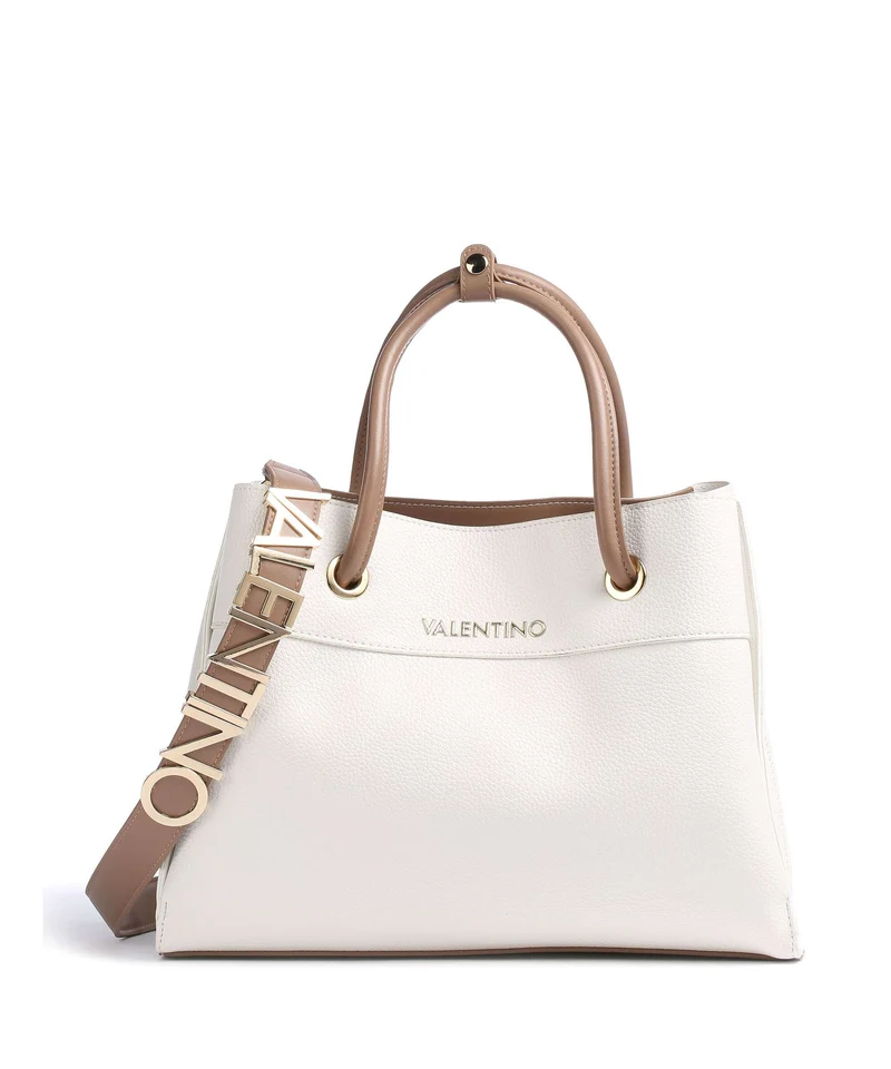 Valentino Bags Alexia Borsa a mano bianc/cuoi