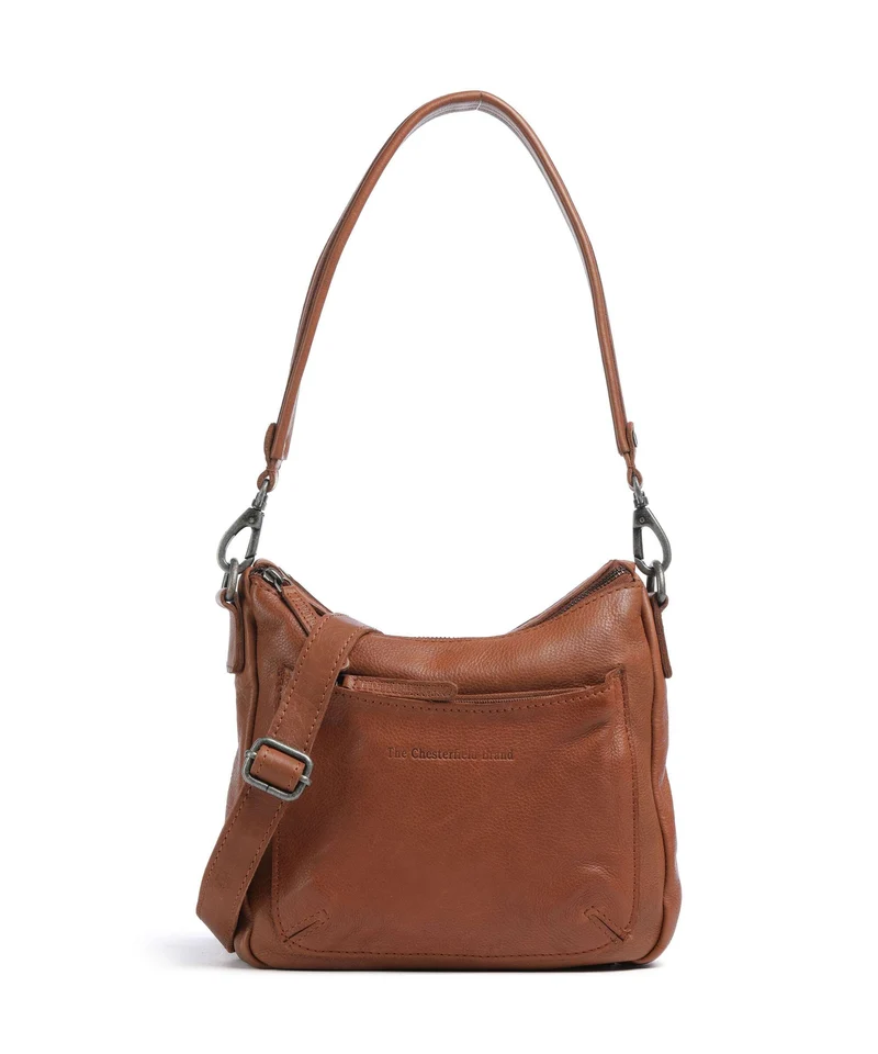 The Chesterfield Brand Washed Waxed Cow Caroline Borsa a tracolla cognac