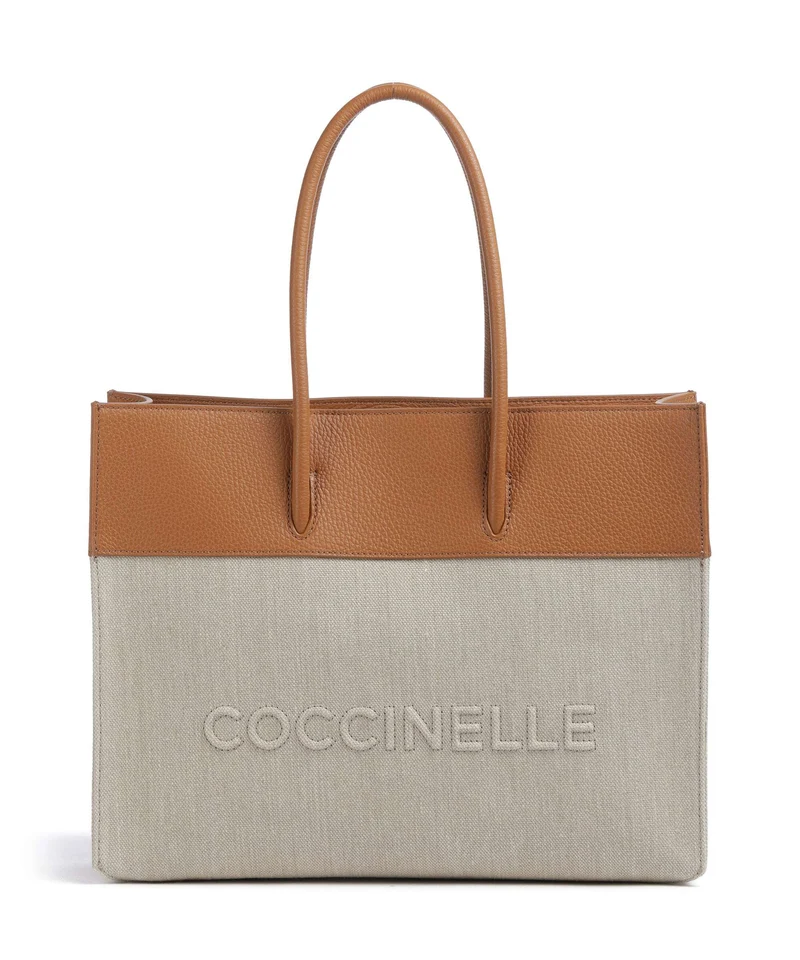 Coccinelle Myrtha Borsa shopper natural/cuir