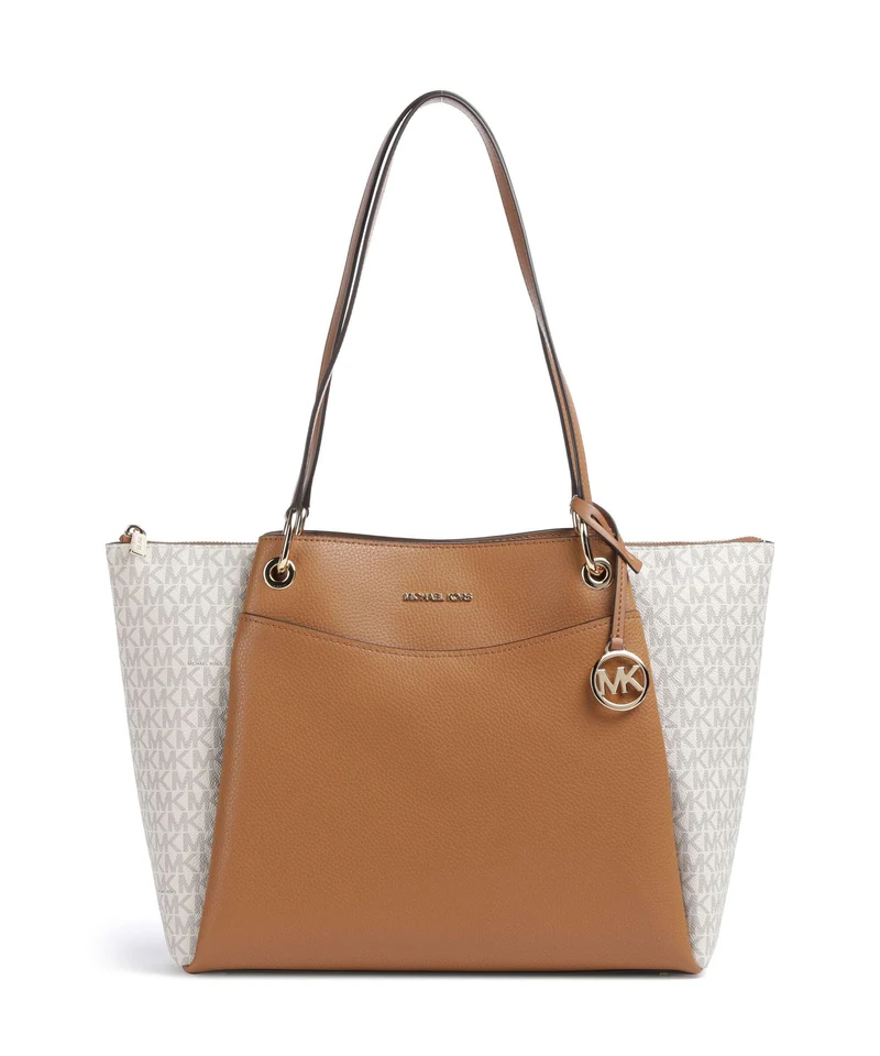 Michael Kors May Large Borsa shopper vanilla/acorn