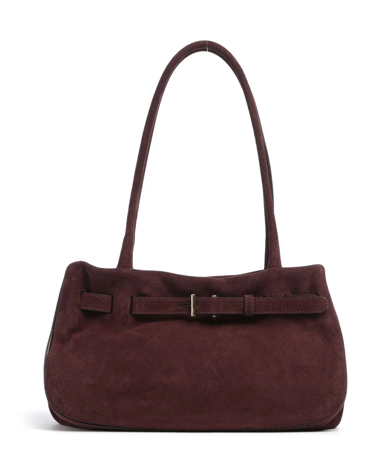 Abro Suede Jill Borsa a spalla burgundy