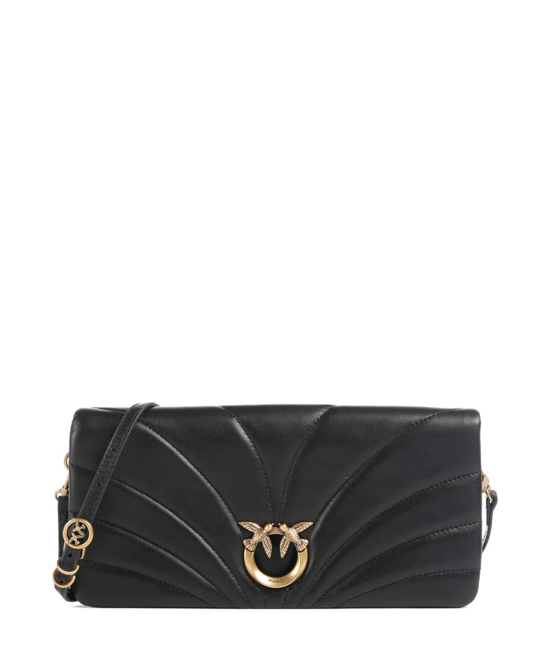 Pinko Click Horizontal Classic Borsa a tracolla nero/antique gold