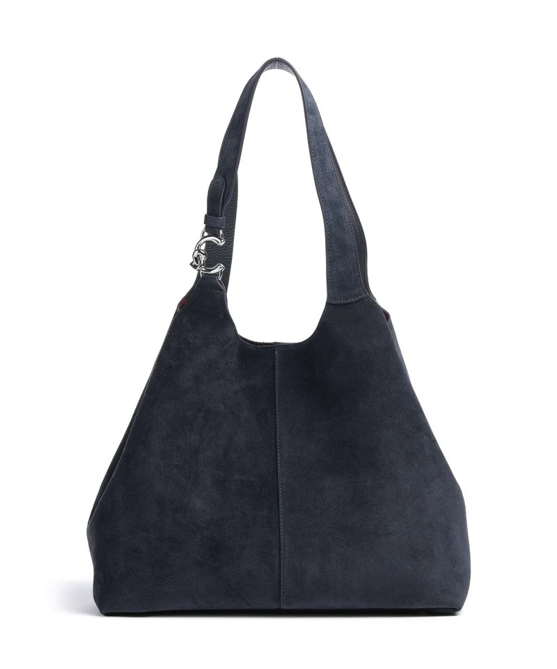 Coccinelle C-Easy Suede Borsa hobo midnight blue