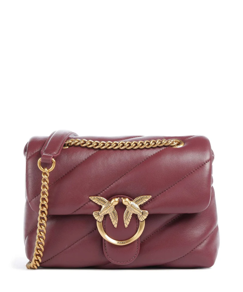 Pinko Love Puff Mini Borsa a spalla ribes intenso/antique gold