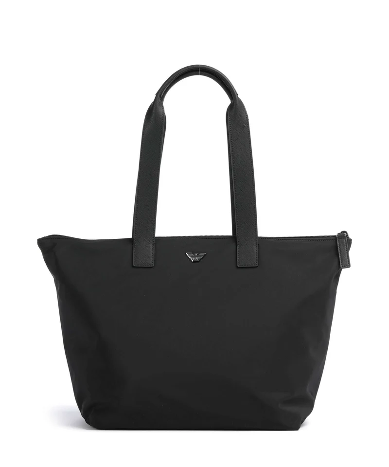 Emporio Armani Nylon Recycled Borsa shopper black beauty