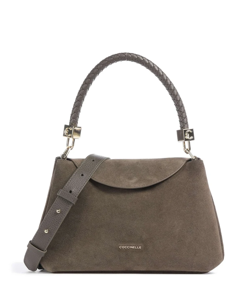 Coccinelle Tiggy Suede Borsa a spalla fango