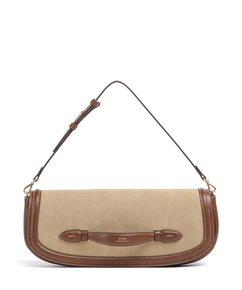 Polo Ralph Lauren Bellport Long Medium Borsa pochette biscotti/ciouo