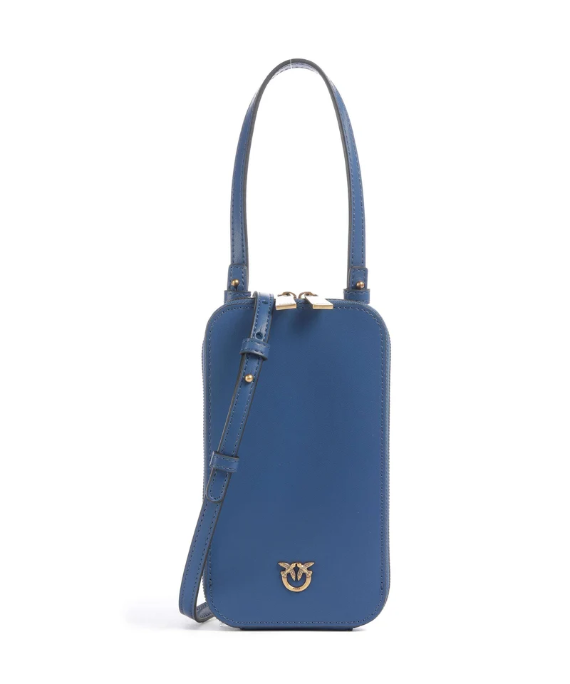 Pinko Borsetta porta cellulare vero blu marino/antique gold