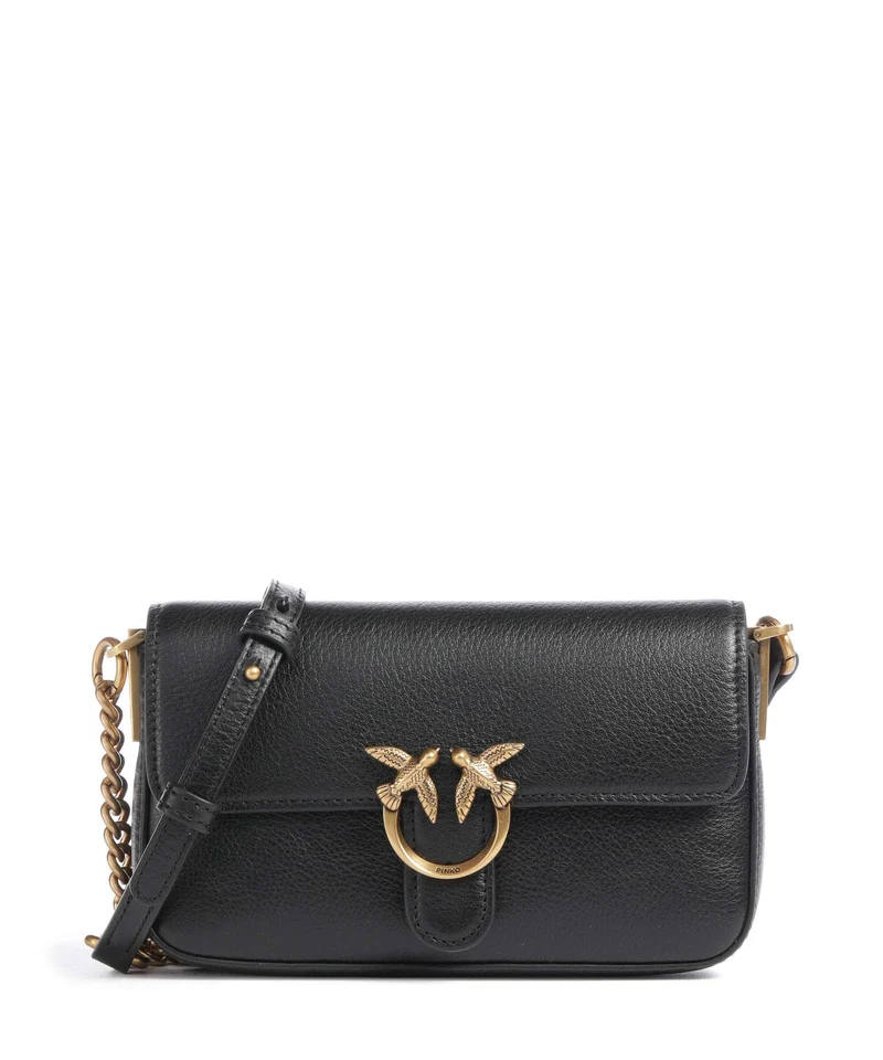 Pinko Love One Baby Slouchy Borsa a tracolla nero/antique gold