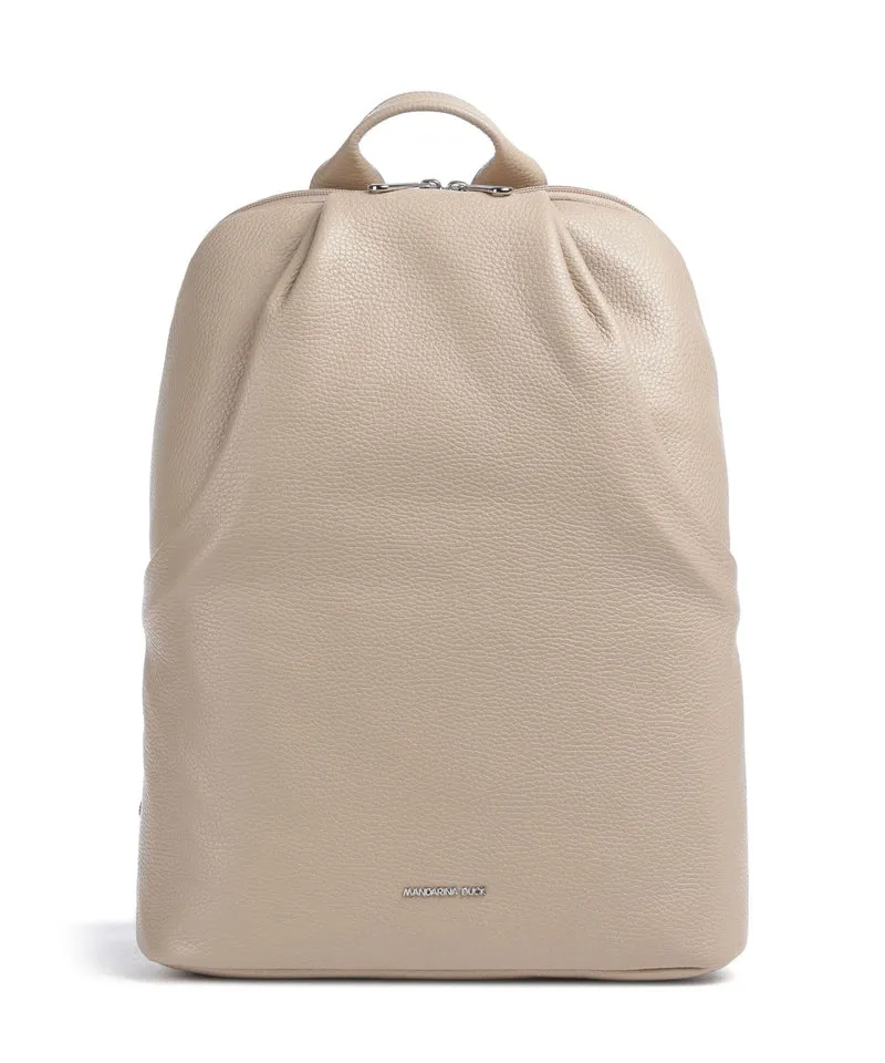 Mandarina Duck Mellow Leather Zaino warm taupe