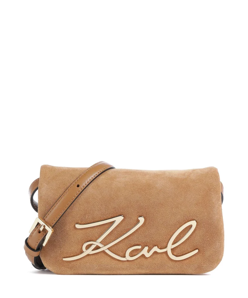 Karl Lagerfeld K/Signature 2.0 Soft Borsa a tracolla caramel
