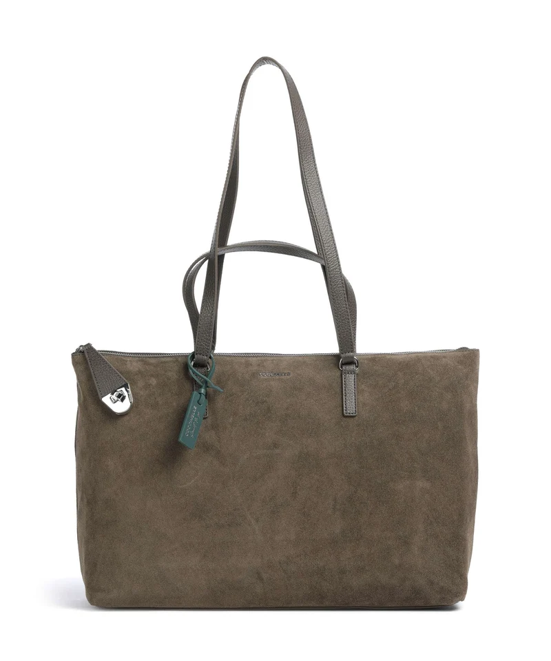 Coccinelle Beat Generation Suede Borsa shopper fango
