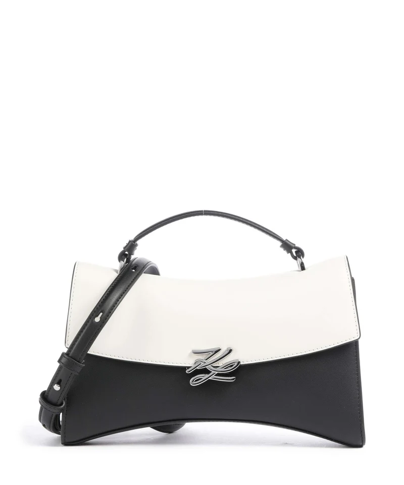 Karl Lagerfeld K/Autograph Twist Borsa a tracolla black/white