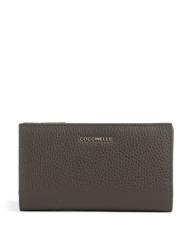 Coccinelle Metallic Soft Portafoglio fango