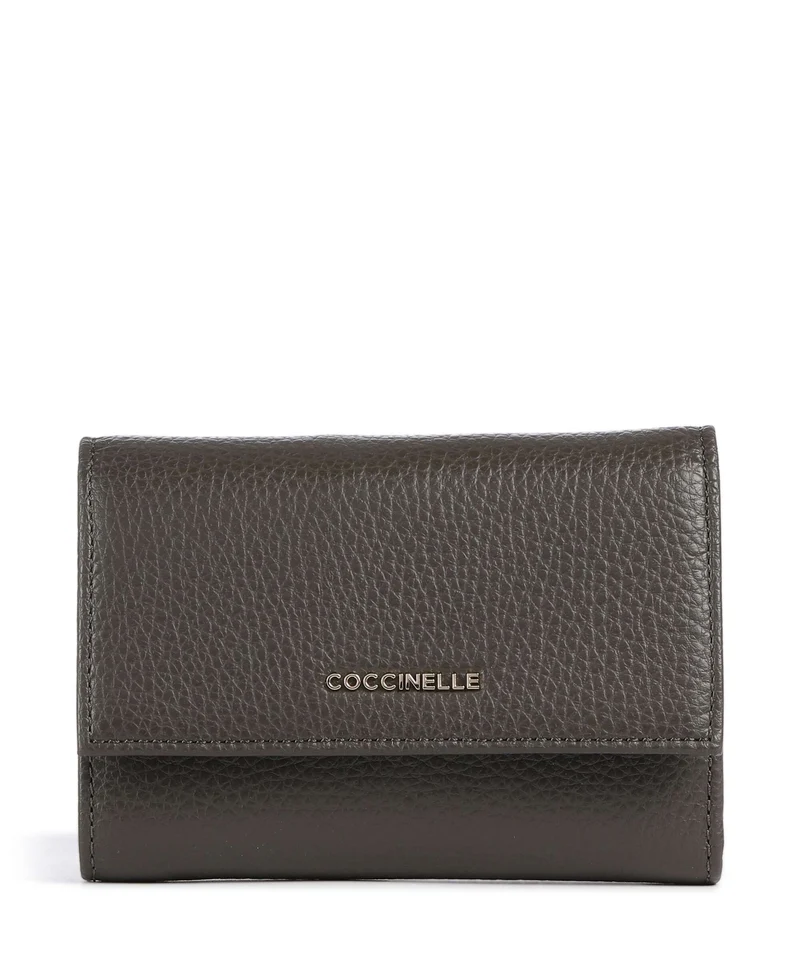 Coccinelle Metallic Soft Portafoglio fango