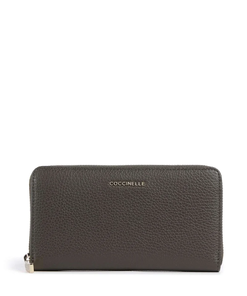Coccinelle Metallic Soft Portafoglio fango