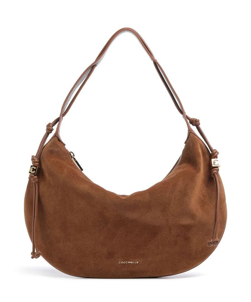 Coccinelle Thess Suede Borsa hobo cognac