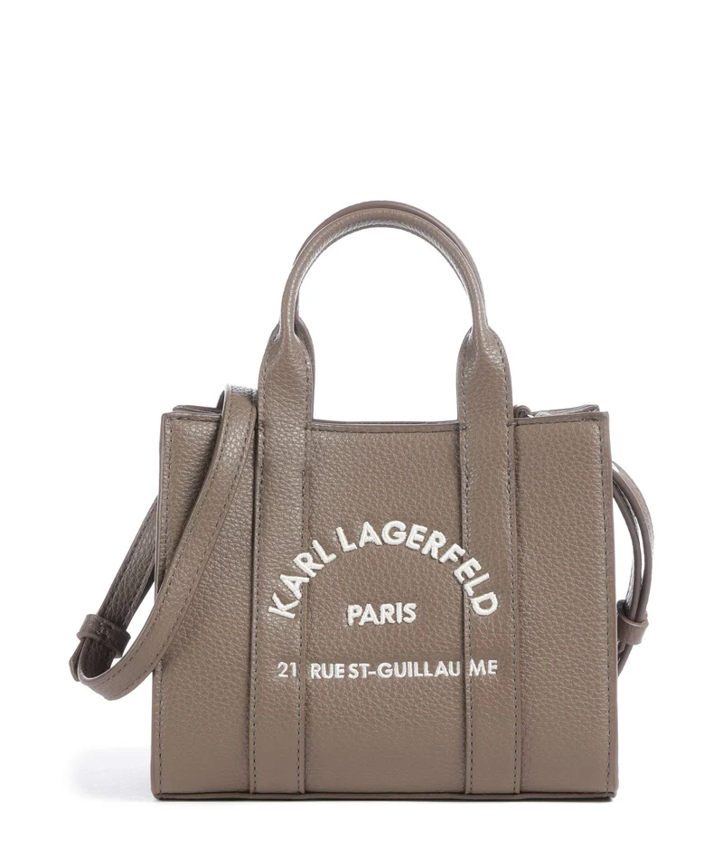 Karl Lagerfeld K/Rue St Guillaume Mini Borsa a mano dark taupe