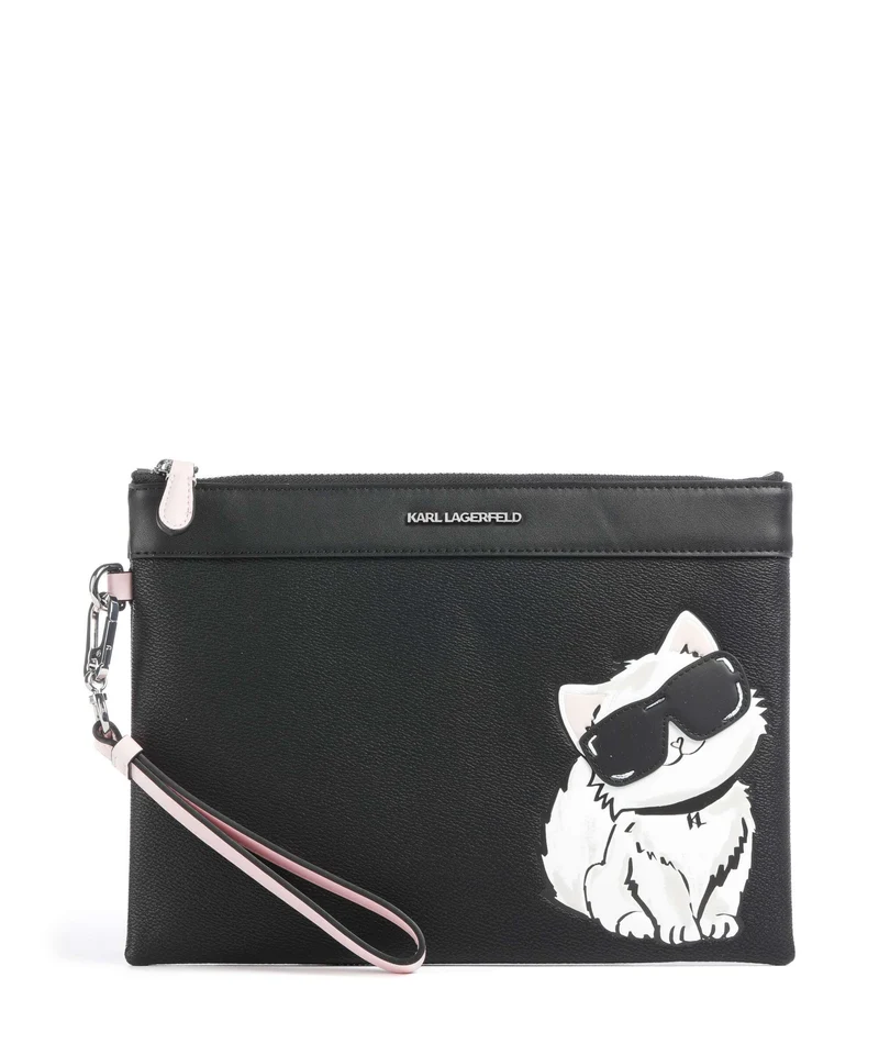 Karl Lagerfeld Ikon Choupette Borsa da polso black