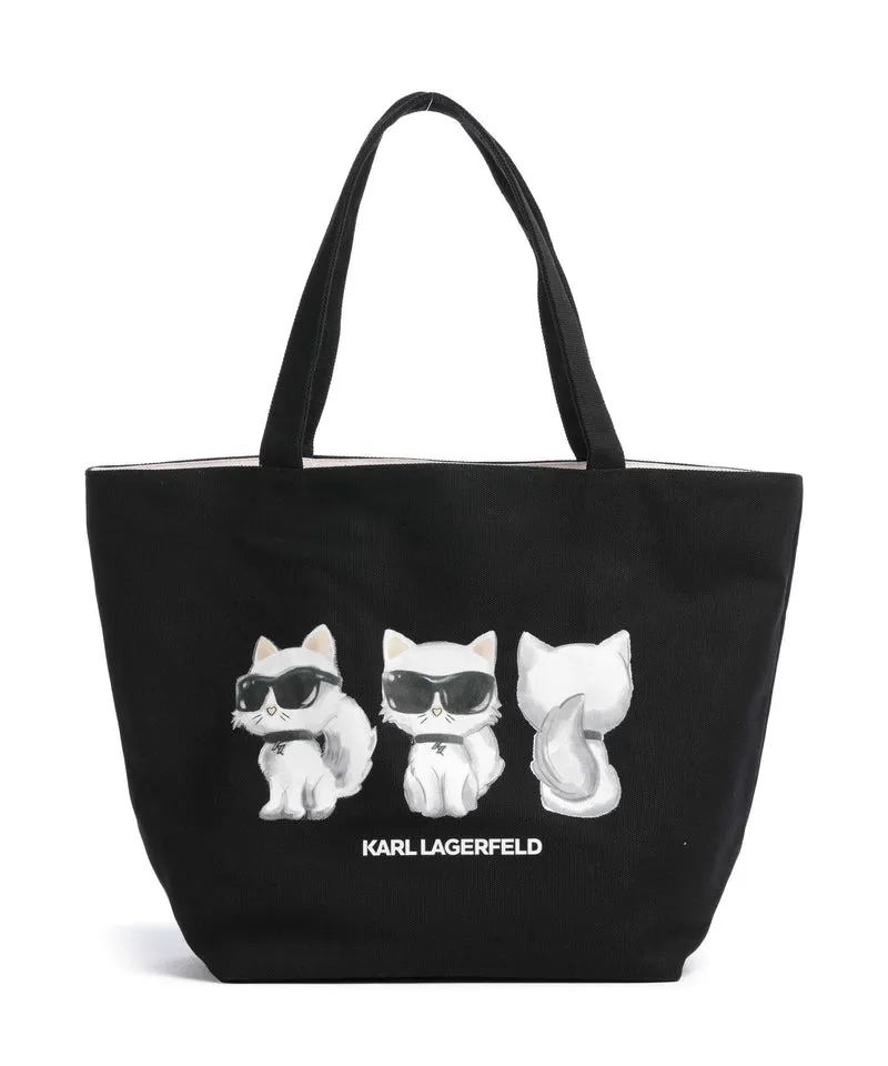 Karl Lagerfeld Ikon Choupette Borsa shopper black