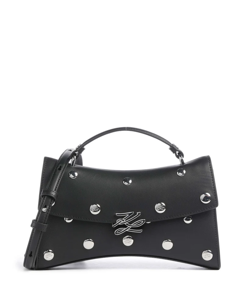 Karl Lagerfeld K/Autograph Twist Borsa a tracolla black embellishment