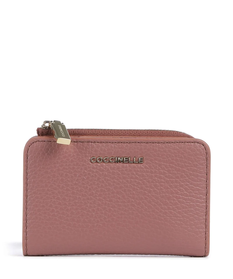 Coccinelle Metallic Soft Portafoglio winter rose